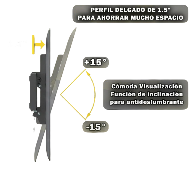 Foto 3 pulgar | Xtellar Base Fija Para Tv Televisor Pantalla Color Negro 70''