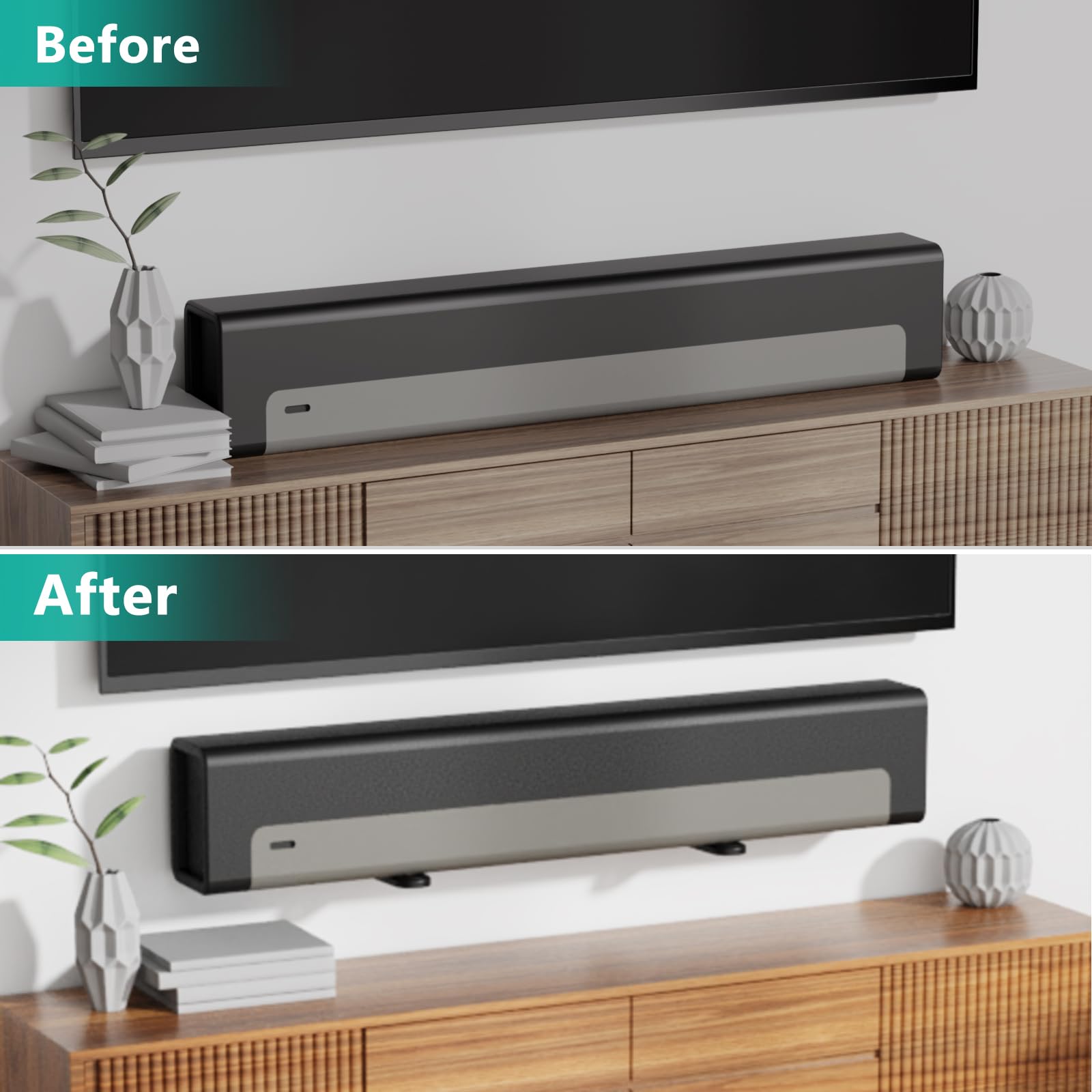 Foto 7 | Soporte Para Barra De Sonido Wali Slk203 Soporte De Pared Universal 15 Kg - Venta Internacional.