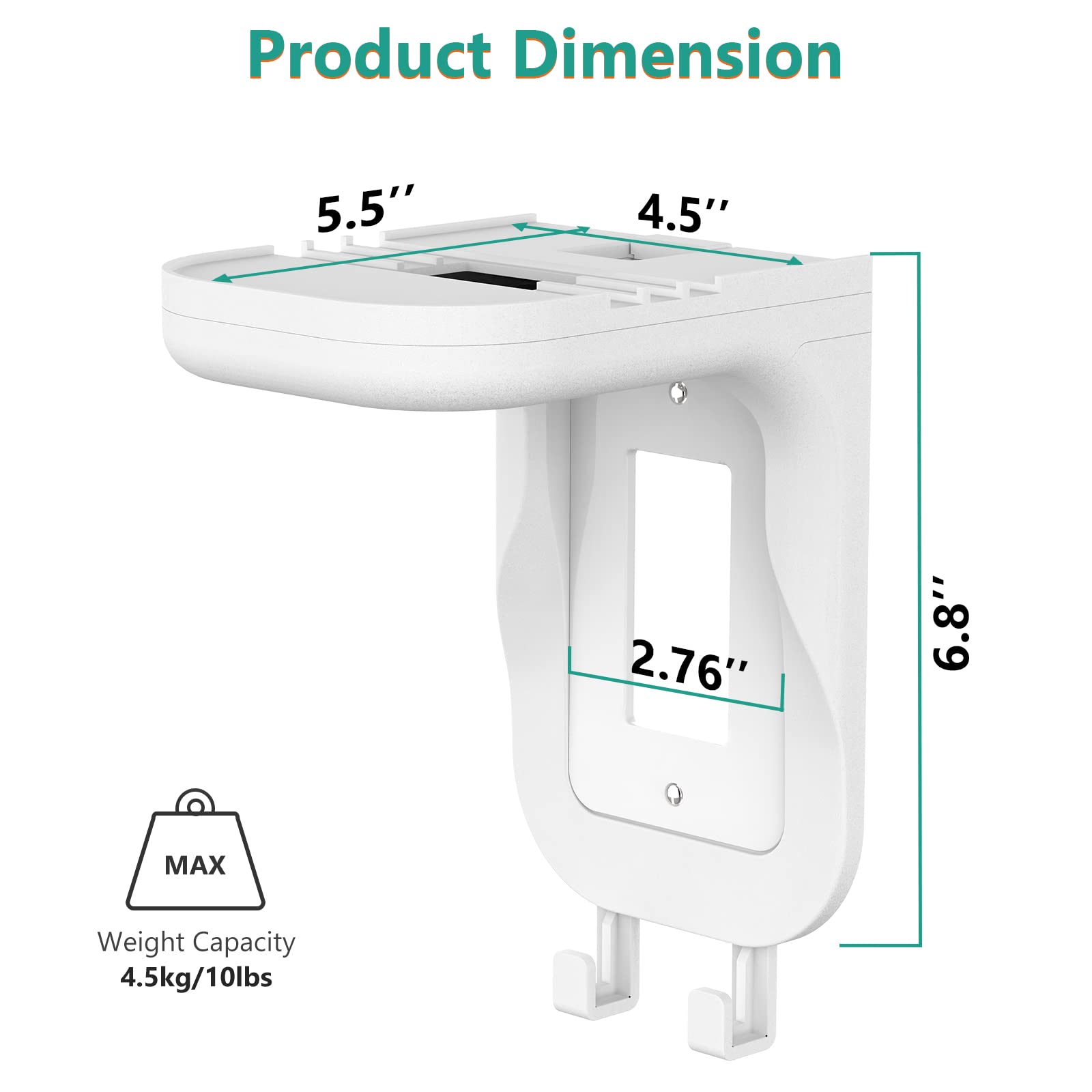 Foto 4 pulgar | Soporte De Pared Outlet Shelf Wali Osh002-w Blanco - Venta Internacional.