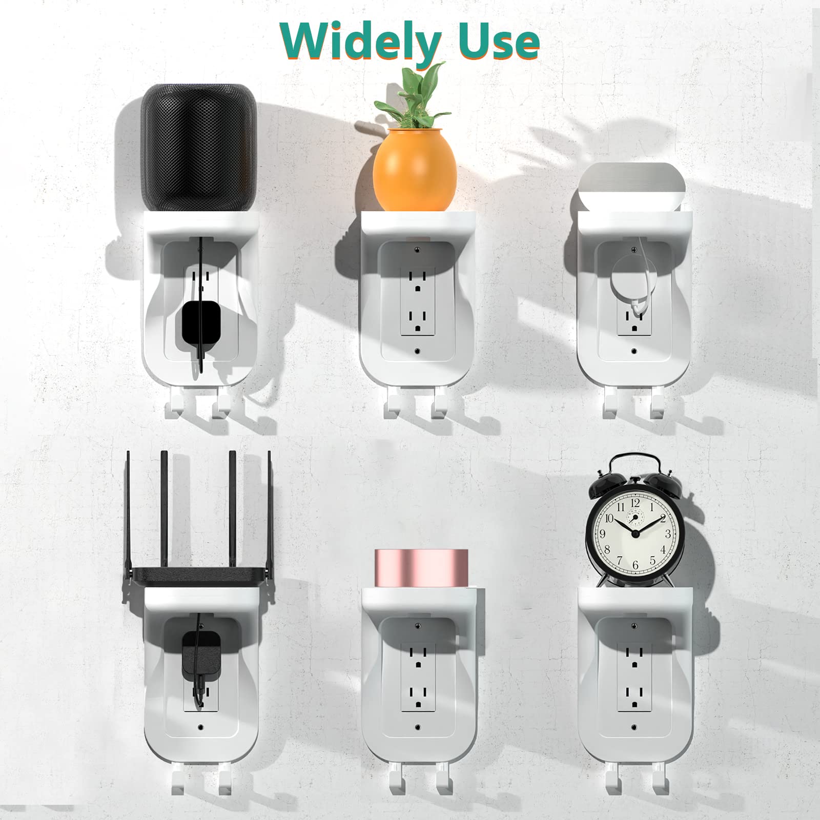 Foto 6 pulgar | Soporte De Pared Outlet Shelf Wali Osh002-w Blanco - Venta Internacional.