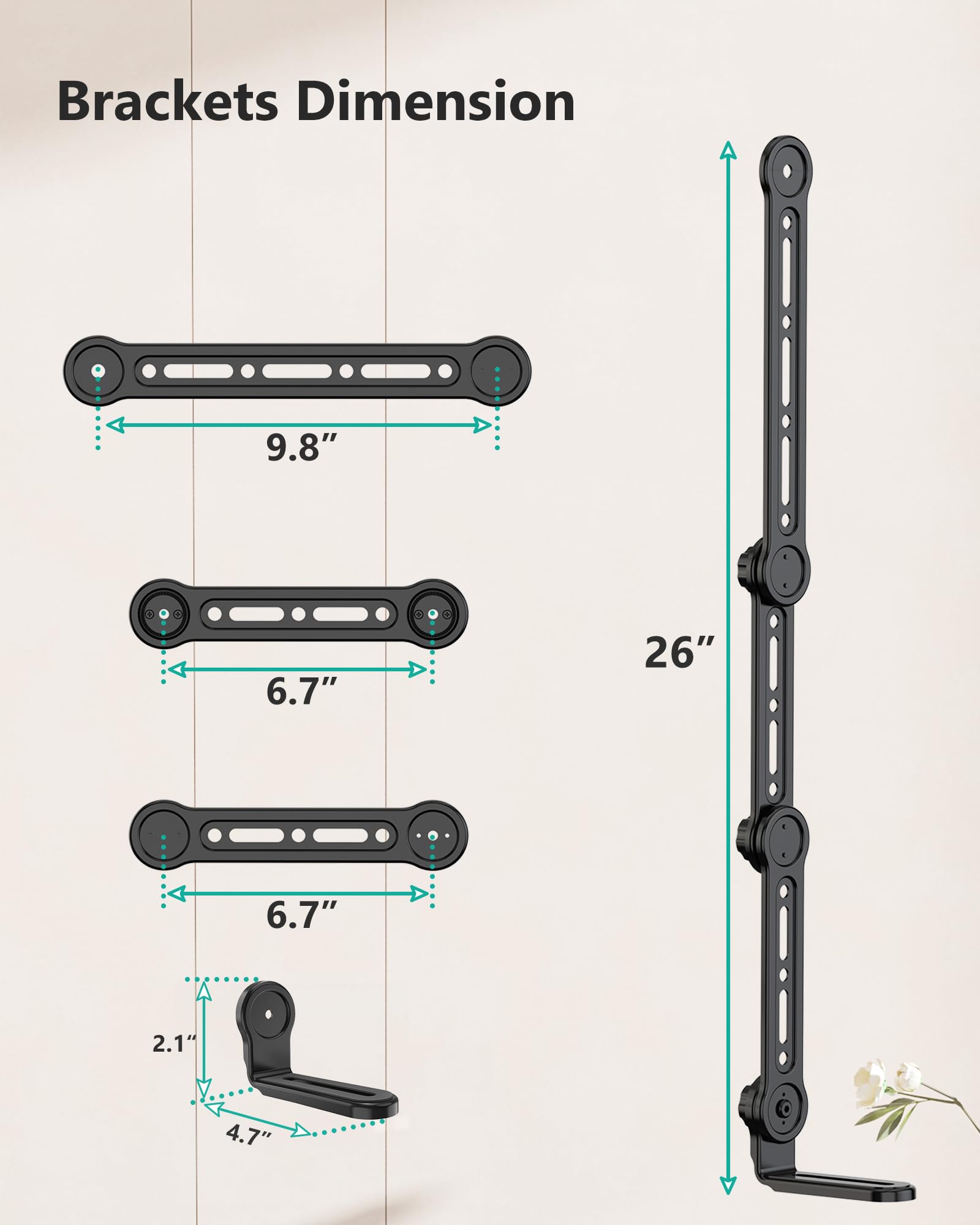 Foto 4 pulgar | Soporte Universal Para Barra De Sonido Wali Compatible Con Samsung, Sony,  - Venta Internacional.