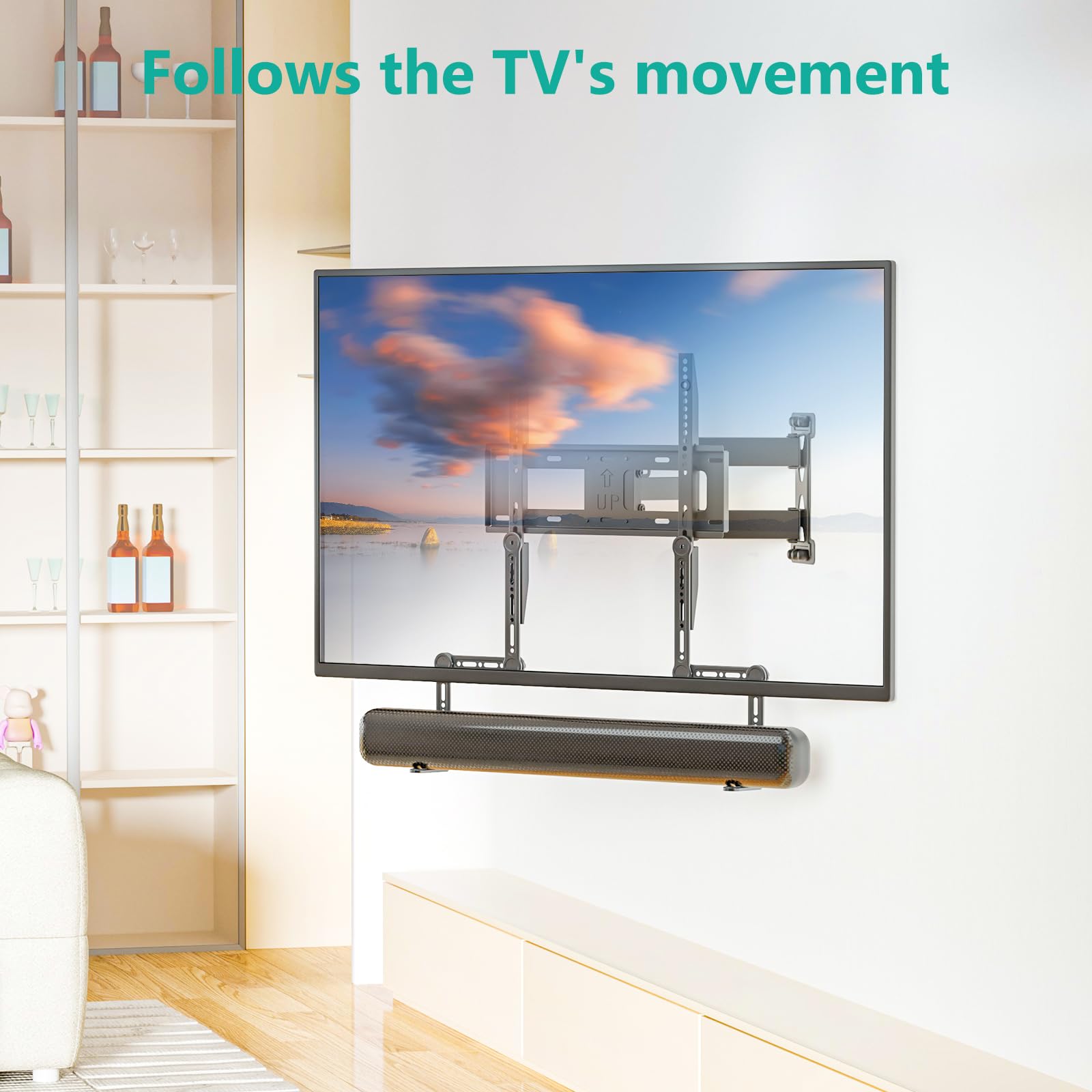 Foto 7 | Soporte Universal Para Barra De Sonido Wali Compatible Con Samsung, Sony,  - Venta Internacional.