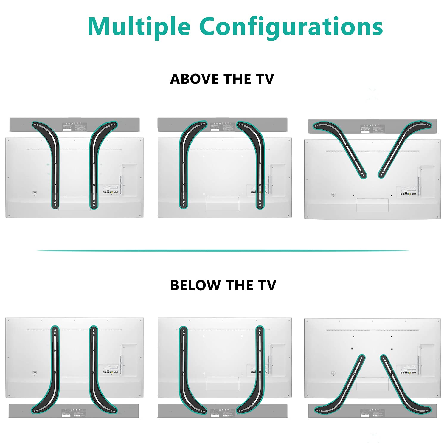Foto 6 pulgar | Soporte de Barra de Sonido Wali Sbr201 para Televisores de 32 a 70" - Venta Internacional