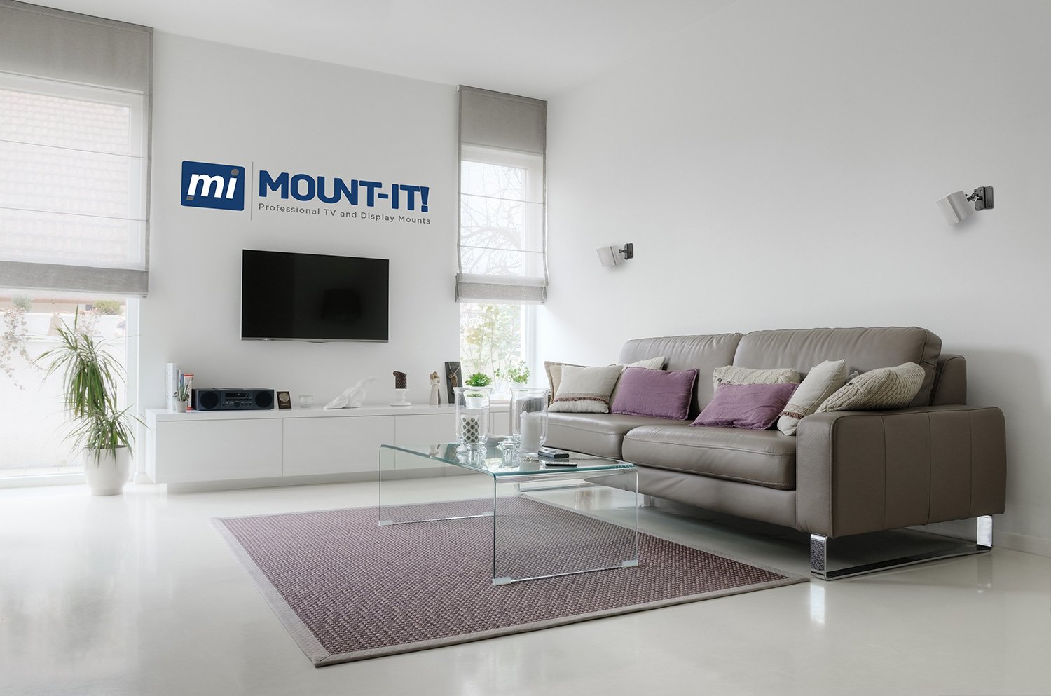Foto 4 pulgar | Soporte Para Altavoz Mount-it! Heavy Duty Universal Black, 33 Libras - Venta Internacional.
