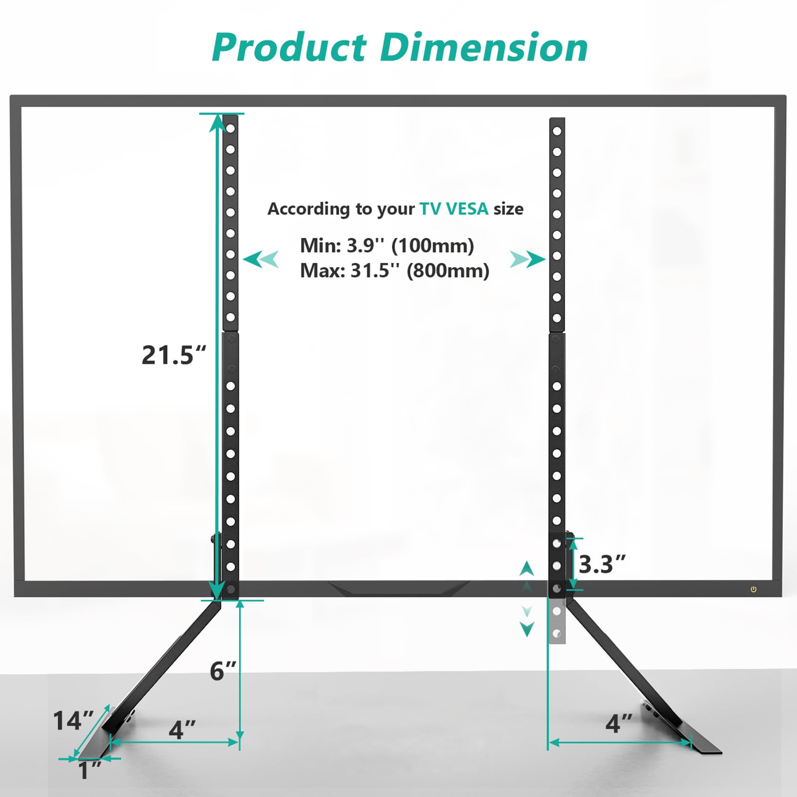 Foto 7 pulgar | Soporte De Tv Wali Universal Para Televisores Con Pantalla Plana Lcd De 55 Pulgadas - Venta Internacional.