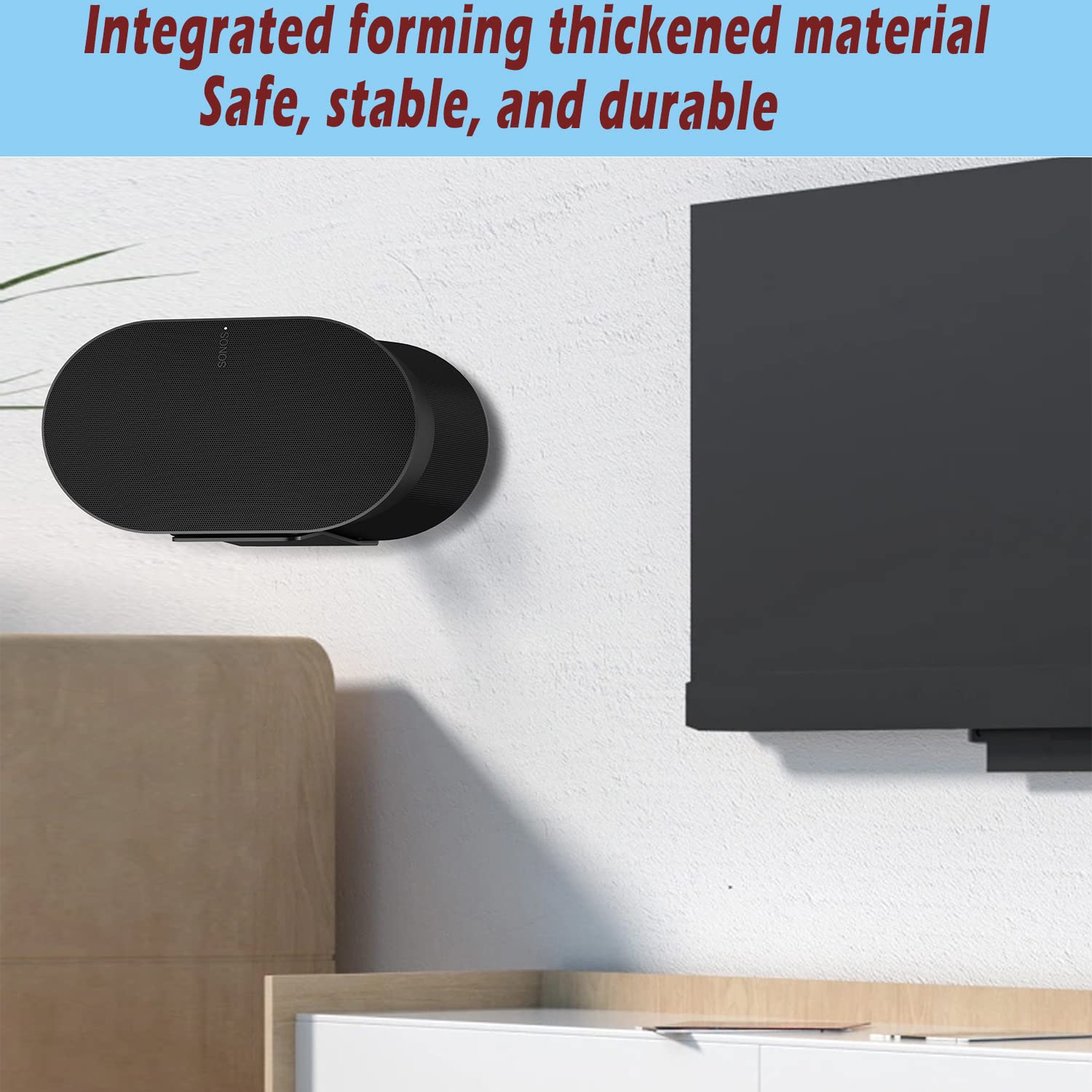 Foto 5 pulgar | Soporte De Pared Para Altavoz Sonos Era 300 Growalleter, Metal Negro - Venta Internacional.