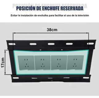 Foto 3 | Soporte Xtellar Para Tv (42-80 In) Brazo Largo Con Enchufe - Versatilidad Y Funcionalidad Para Tu Entretenimiento