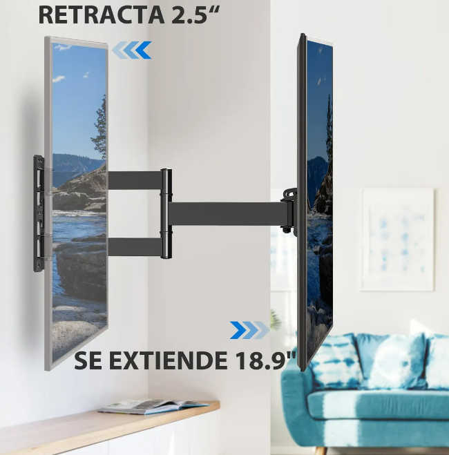 Foto 2 | Soporte De Pared Xtellar Para Televisores De 26'' A 55''  Diseño Premium En Negro