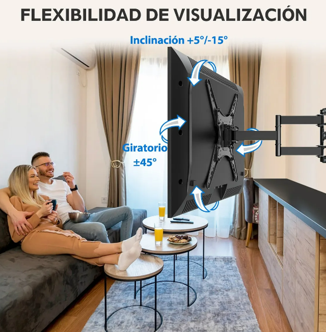 Foto 3 | Soporte De Pared Xtellar Para Televisores De 26'' A 55''  Diseño Premium En Negro