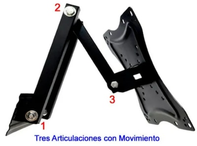 Foto 3 | Soporte Xtellar Para Tv Articulado Giro 90° Negro Para Pantallas De 14 A 42 Pulgadas