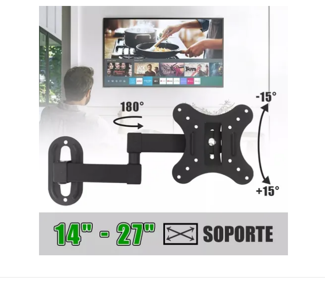 Foto 2 | Soporte Tv 24 Pulgadas Soporte Pantalla 14 Base Para Tele 27