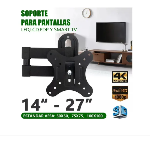 Foto 5 pulgar | Soporte Tv 24 Pulgadas Soporte Pantalla 14 Base Para Tele 27