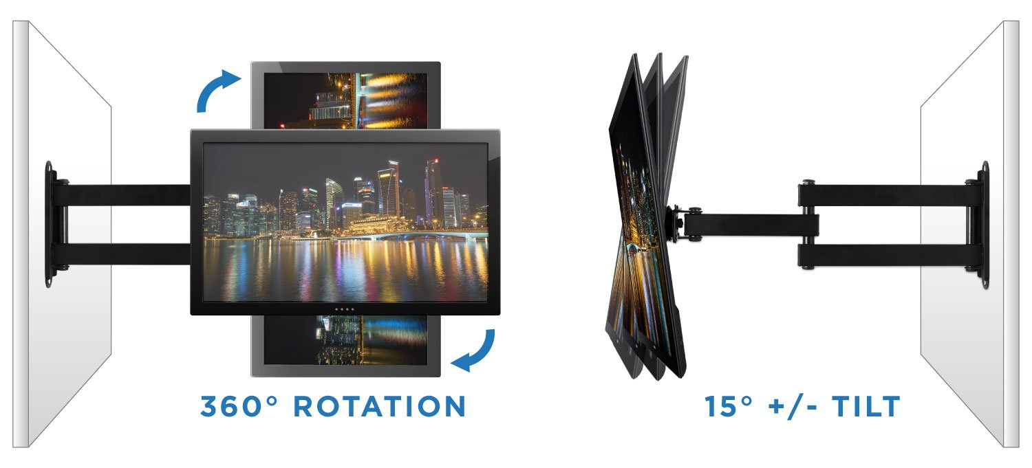 Foto 8 pulgar | Soporte De Pared Para Monitor De Tv  Arm Mount-it! Full-motion De 19 A 27 Pulgadas - Venta Internacional.
