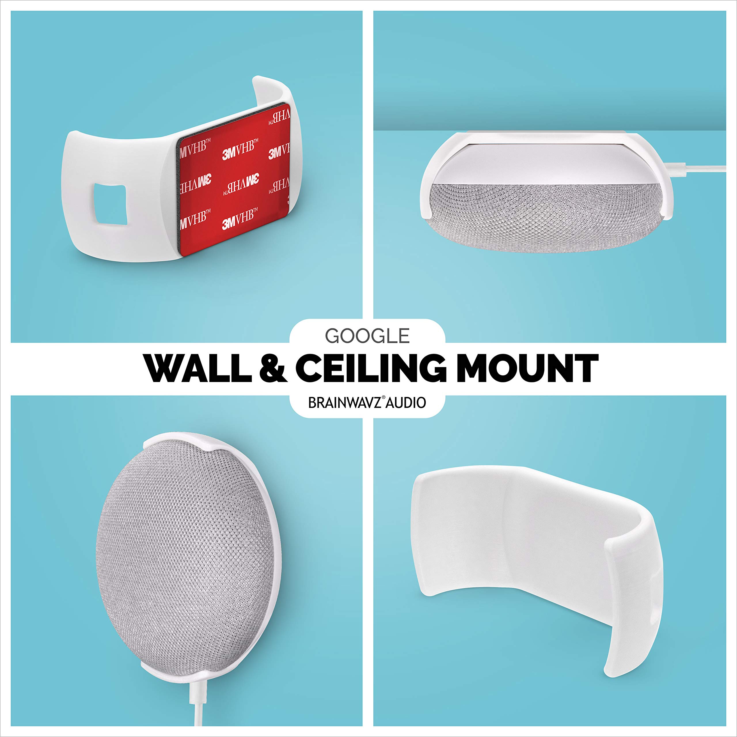 Foto 2 | Soporte De Pared Y Techo Para Google Home Mini De Brainwavz - Venta Internacional.