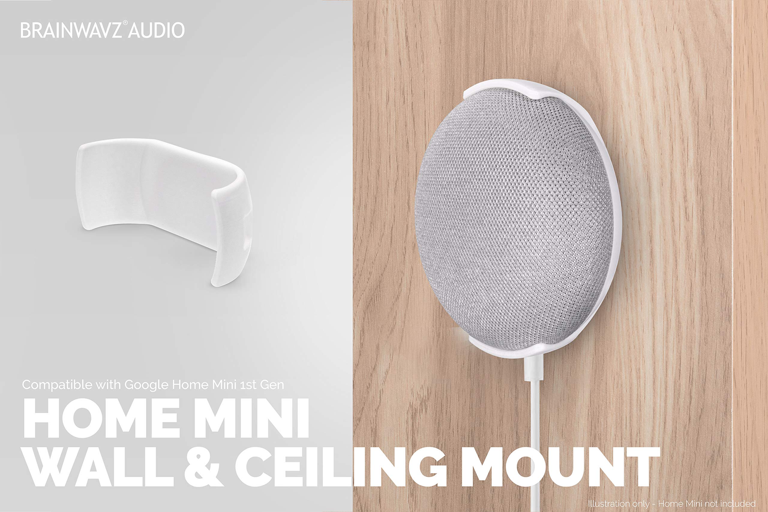 Foto 7 pulgar | Soporte De Pared Y Techo Para Google Home Mini De Brainwavz - Venta Internacional.