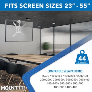 Foto 3 | Soporte De Tv De Techo Mount-it! Se Puede Plegar De 23 A 55 Pulgadas 20 Kg De Capacidad - Venta Internacional.