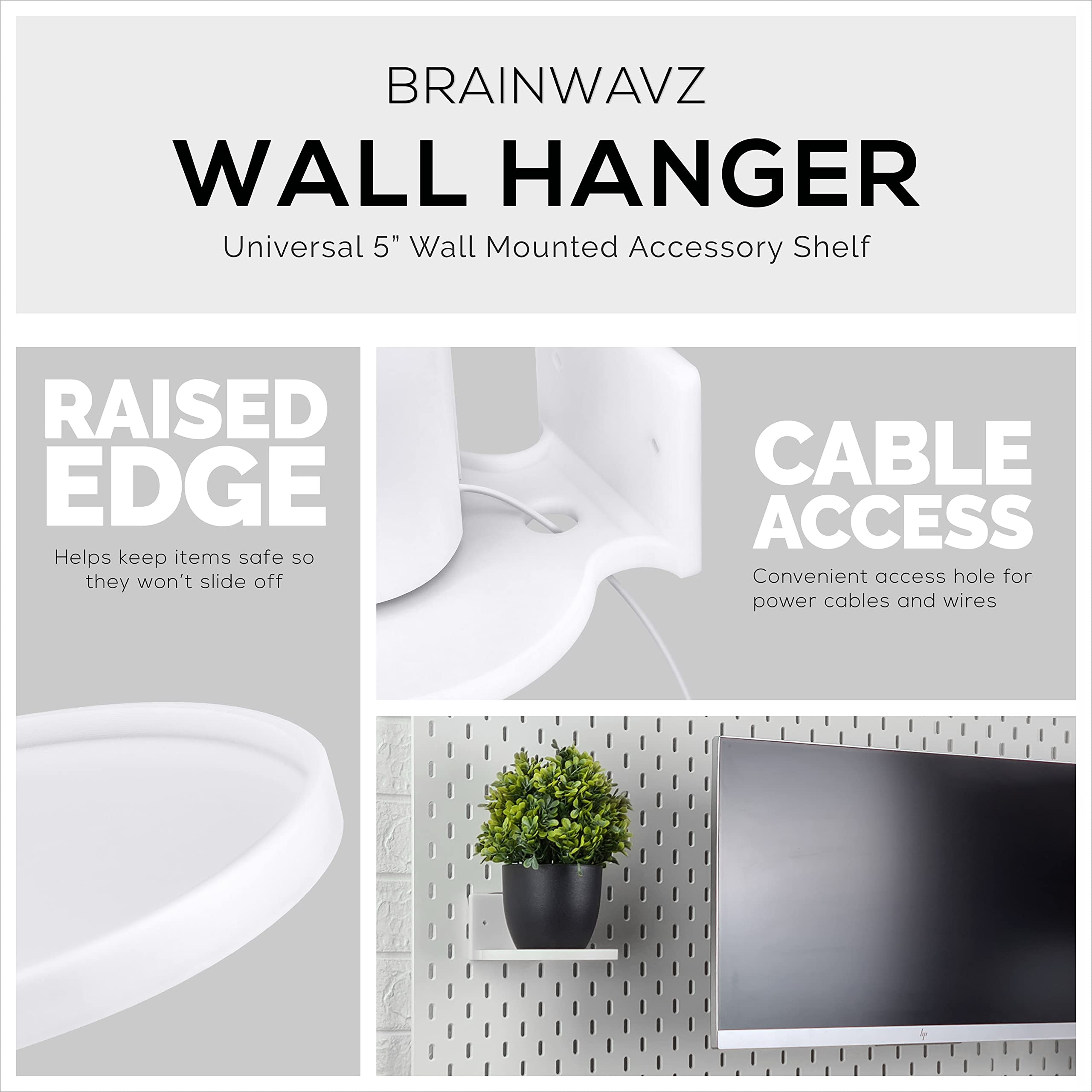 Foto 5 pulgar | Soporte De Estante Flotante Brainwavz De 12 7 Cm Para Cámaras Y Más - Venta Internacional.