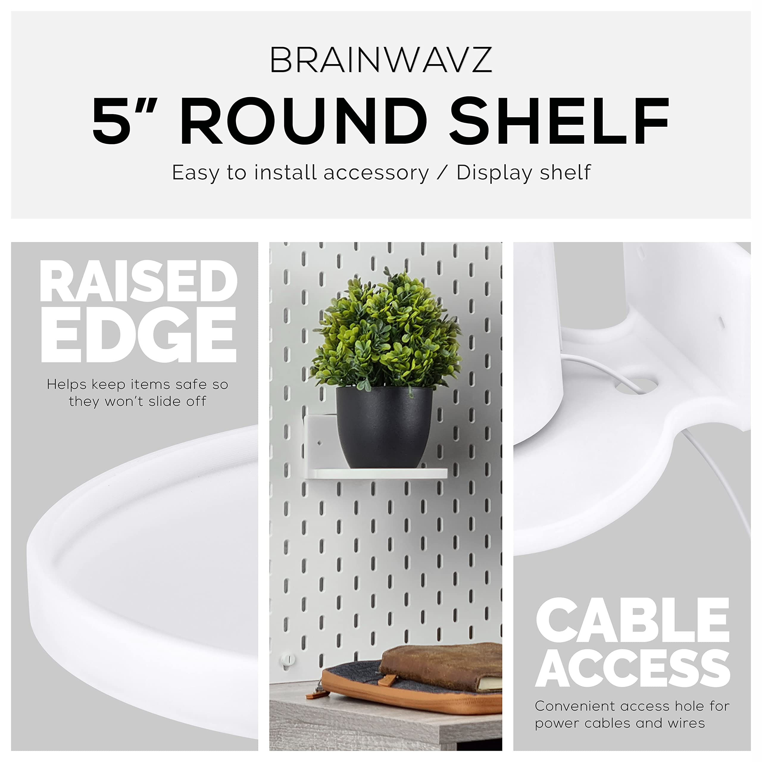 Foto 7 pulgar | Soporte De Estante Flotante Brainwavz De 12 7 Cm Para Cámaras Y Más - Venta Internacional.
