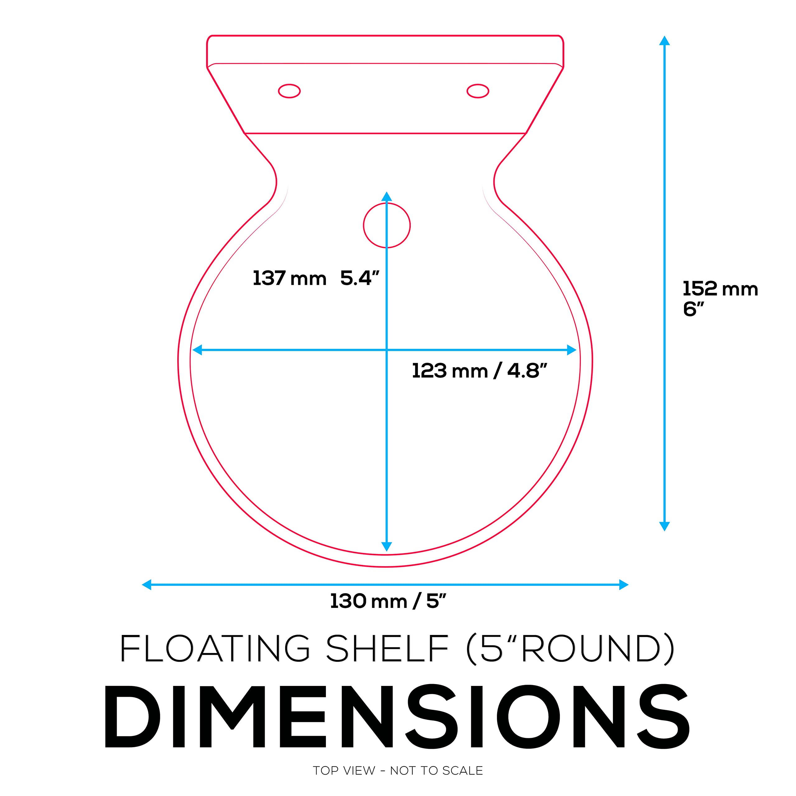 Foto 7 | Soporte De Estante Flotante Brainwavz De 12 7 Cm Para Cámaras Y Más - Venta Internacional.