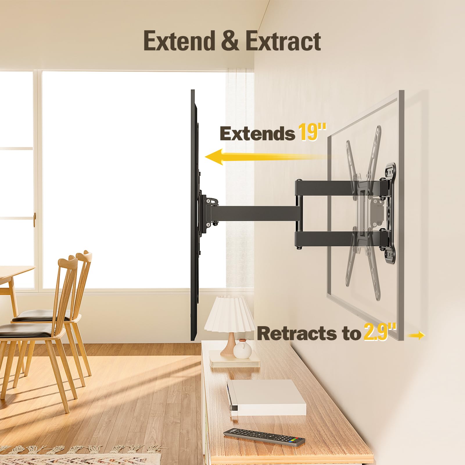 Foto 5 pulgar | Soporte De Pared Para Tv Mounting Dream Md2393-mx 26-55 Pulgadas - Venta Internacional.