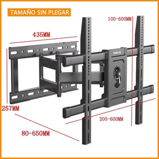 Foto 4 | Soportes Monitor Tv Para 32-90 Mover Pantallas Apoyo 80kg Negro