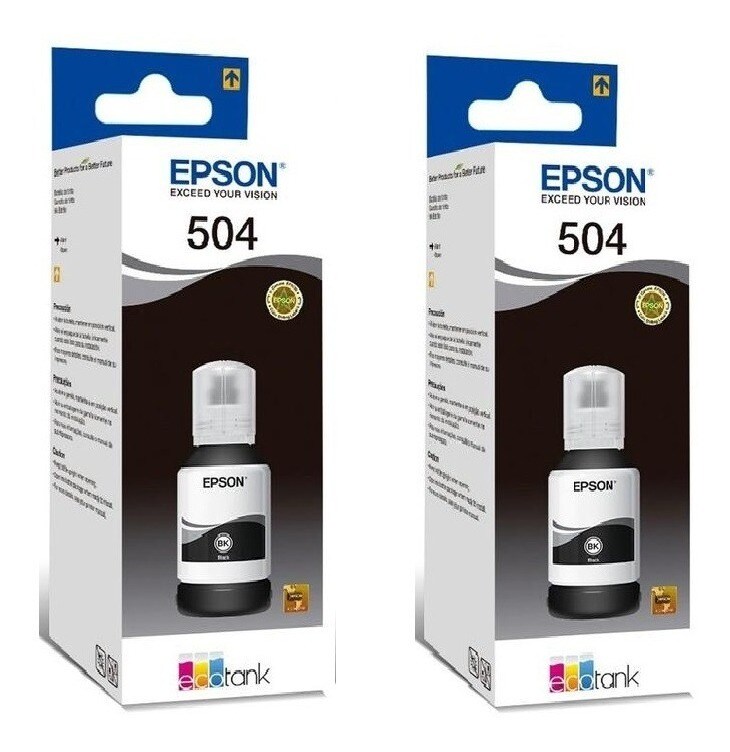 2 Pack Epson 504 Negro L4260 L6270 L6191 L6171 L4150 L4160 $1,602