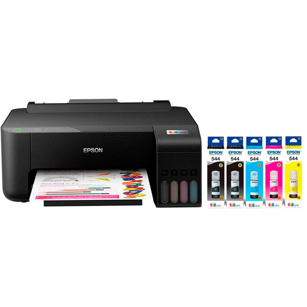 Foto 3 pulgar | Impresora Epson L1210 Ecotank Color Negro Tinta Continua 5 Tintas T544