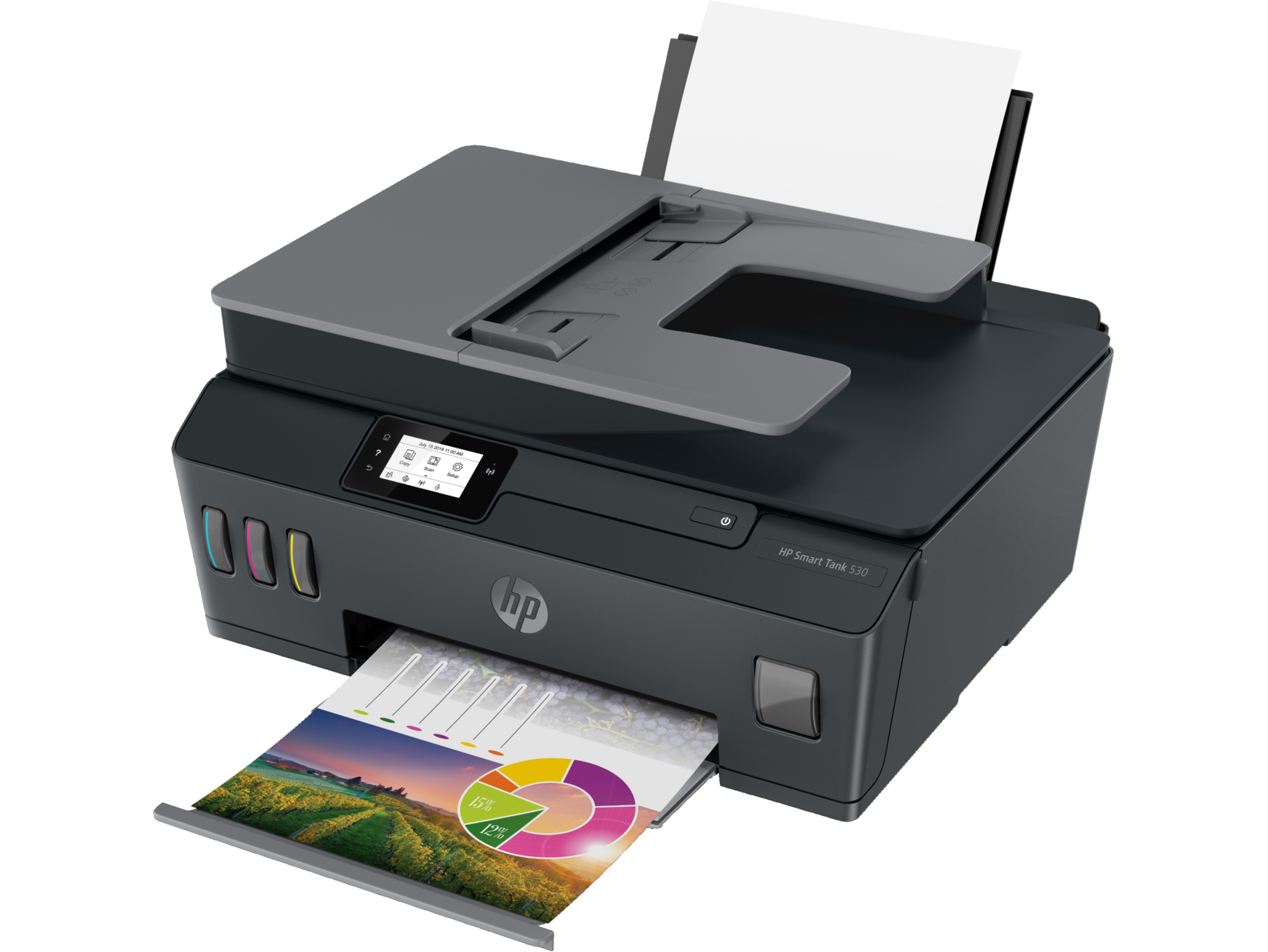 Foto 2 | Impresora Multifuncional HP Smart Tank 530 Tinta Continua Color Wi-fi Smart App ADF Alimentador Automático 4SB24A