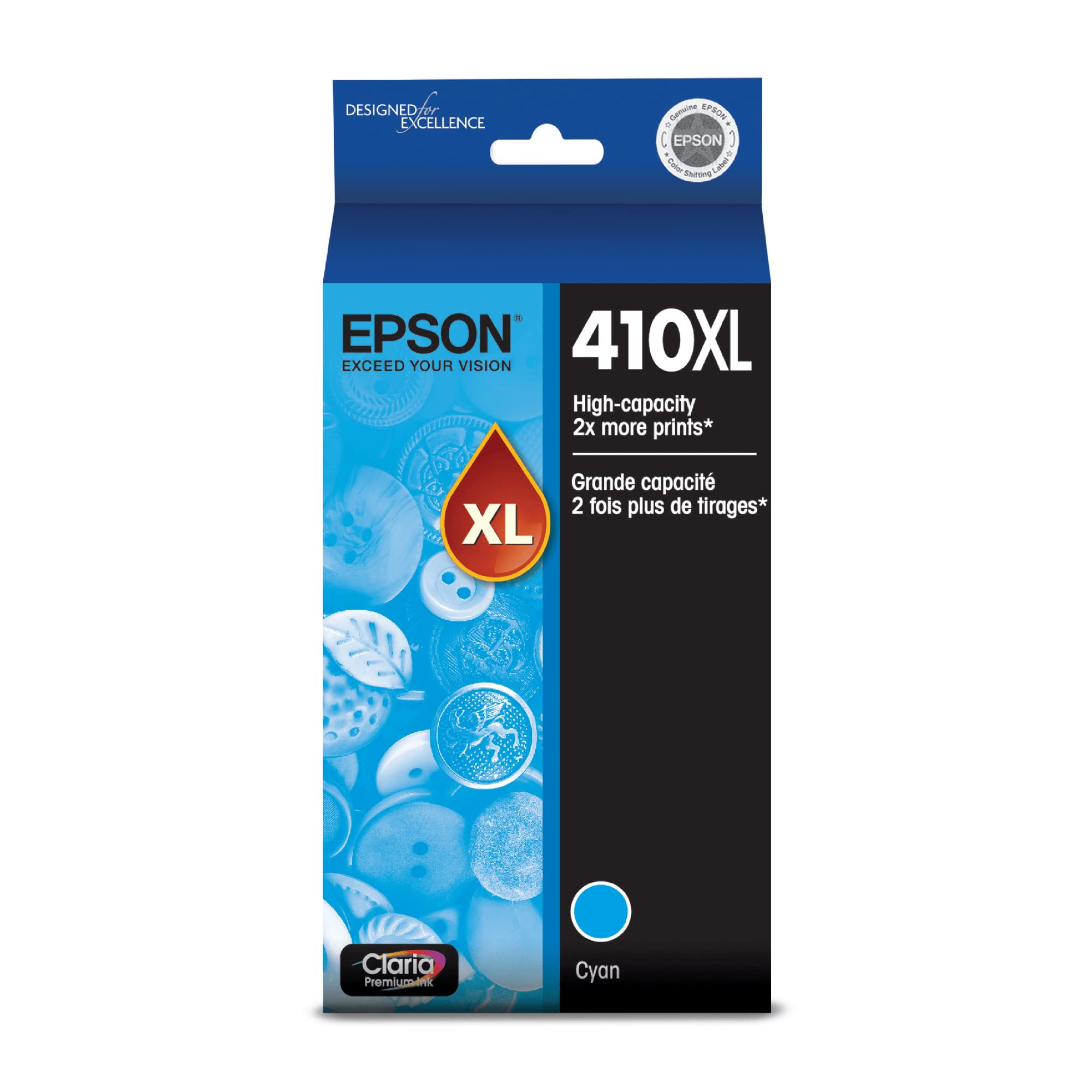 Foto 2 pulgar | Cartucho De Tinta Epson 410 Claria Premium Cyan De Alta Capacidad - Venta Internacional.