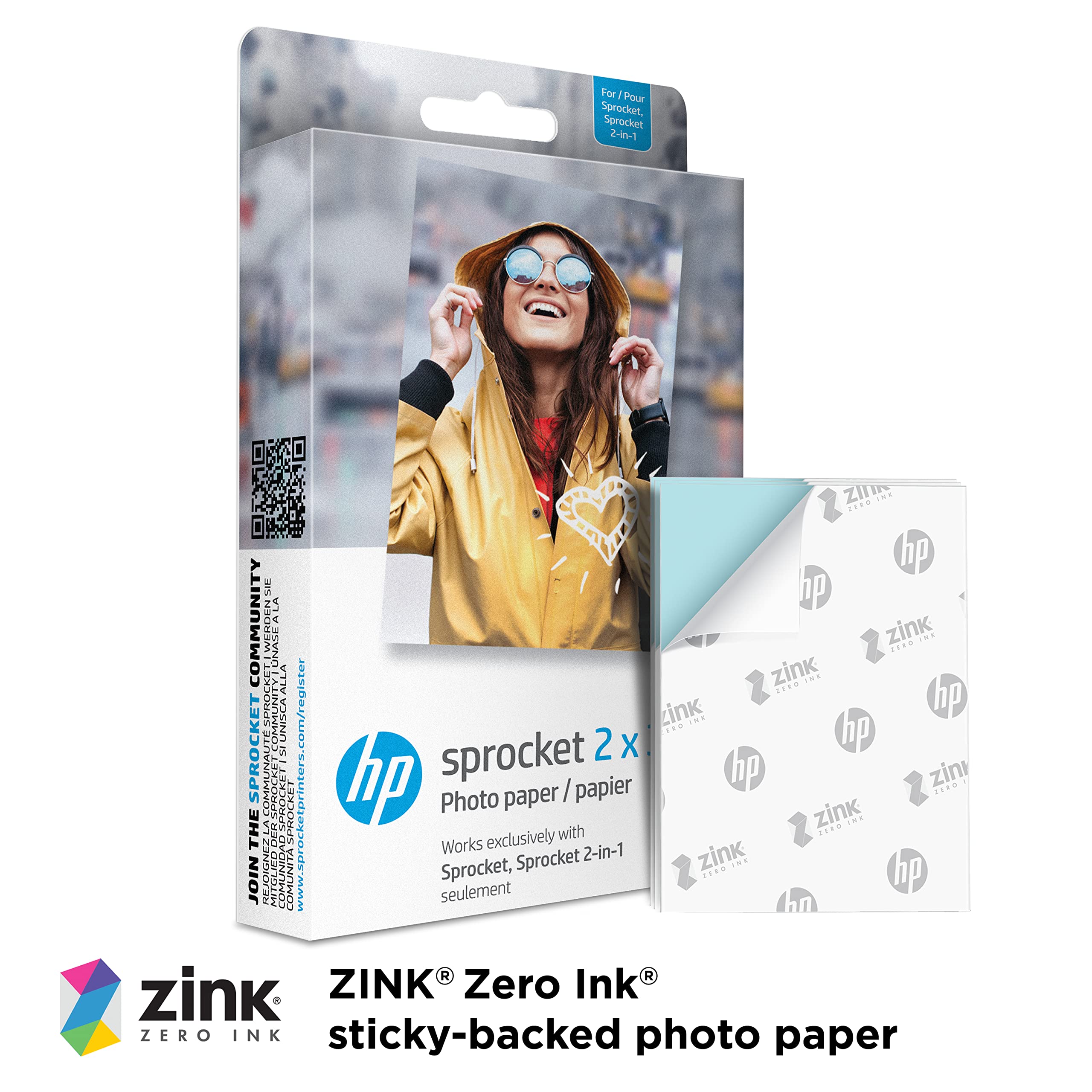 Foto 3 pulgar | Kit De Papel Fotográfico Hp 2x3 Premium Zink (paquete De 50) Con Álbum Y Funda - Venta Internacional.