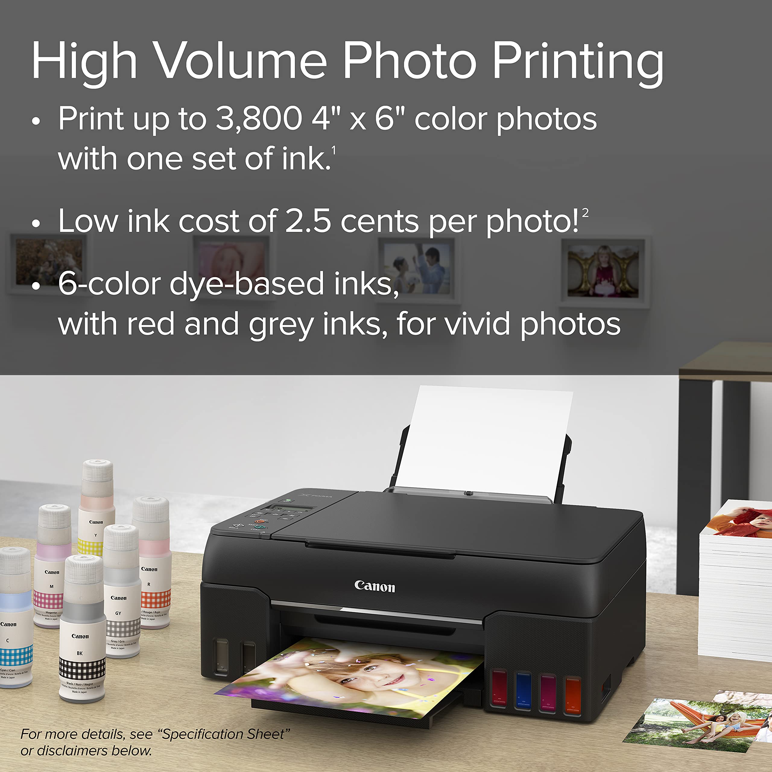 Foto 3 | Impresora Canon Pixma G620 Wireless Megatank Photo Todo-en-uno - Venta Internacional
