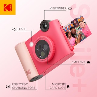 Foto 2 | Cámara Digital De Impresión Instantánea E Impresora Inalámbrica Kodak Smile+ - Venta Internacional.