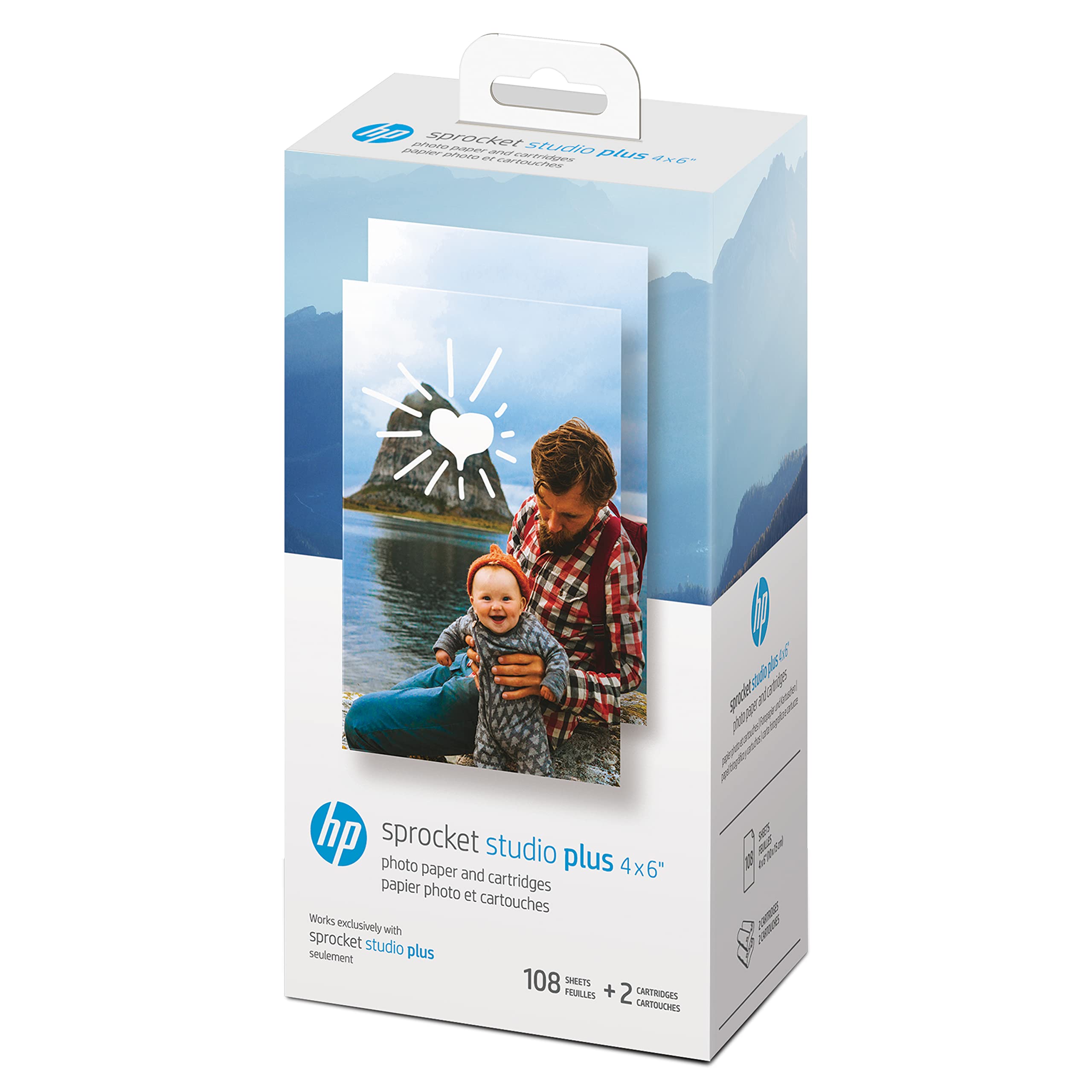 Foto 1 | Papel Fotográfico Y Cartuchos Para Hp Sprocket Studio Plus - Venta Internacional.