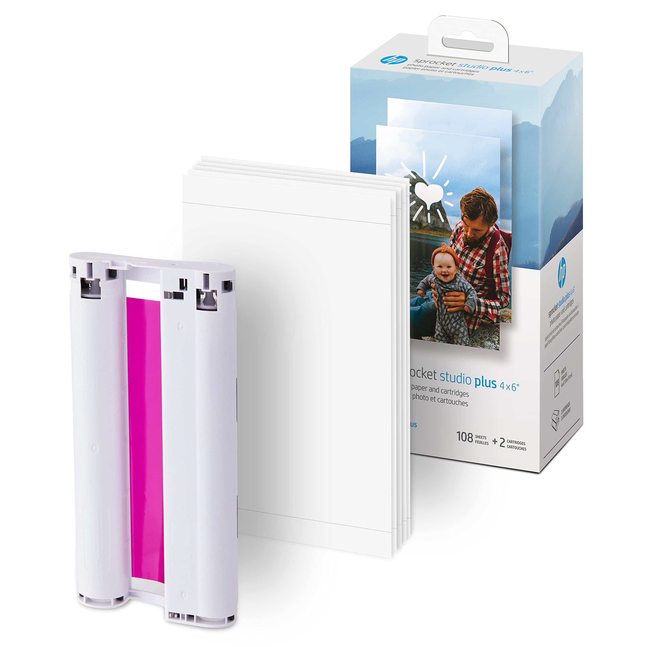 Foto 3 pulgar | Papel Fotográfico Y Cartuchos Para Hp Sprocket Studio Plus - Venta Internacional.