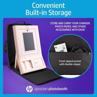 Foto 3 | Funda De Transporte Hp Sprocket Photobooth Acolchada Con Correa Negra - Venta Internacional.