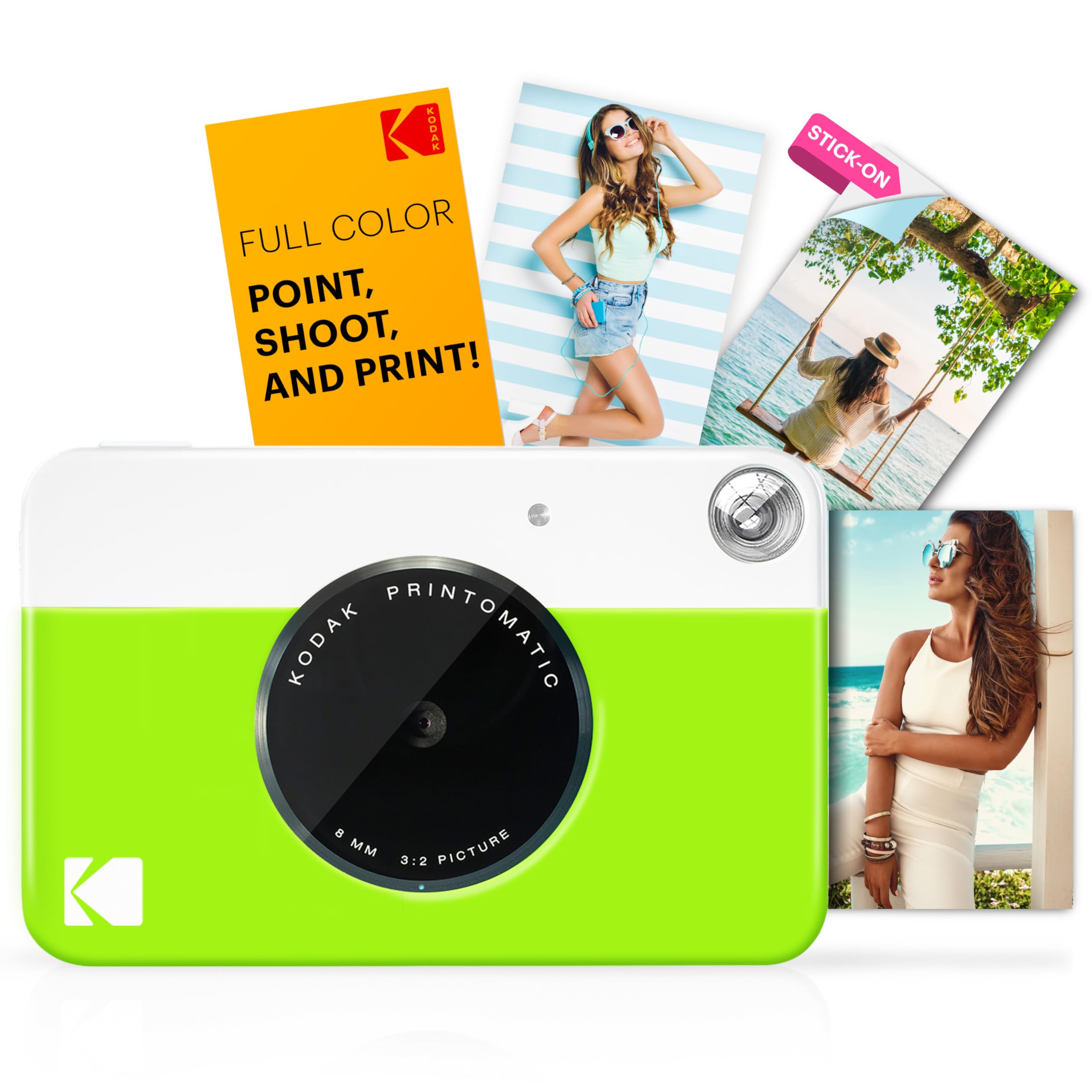 Foto 3 pulgar | Cámara De Impresión Instantánea Kodak Printomatic Starter Bundle Verde - Venta Internacional.