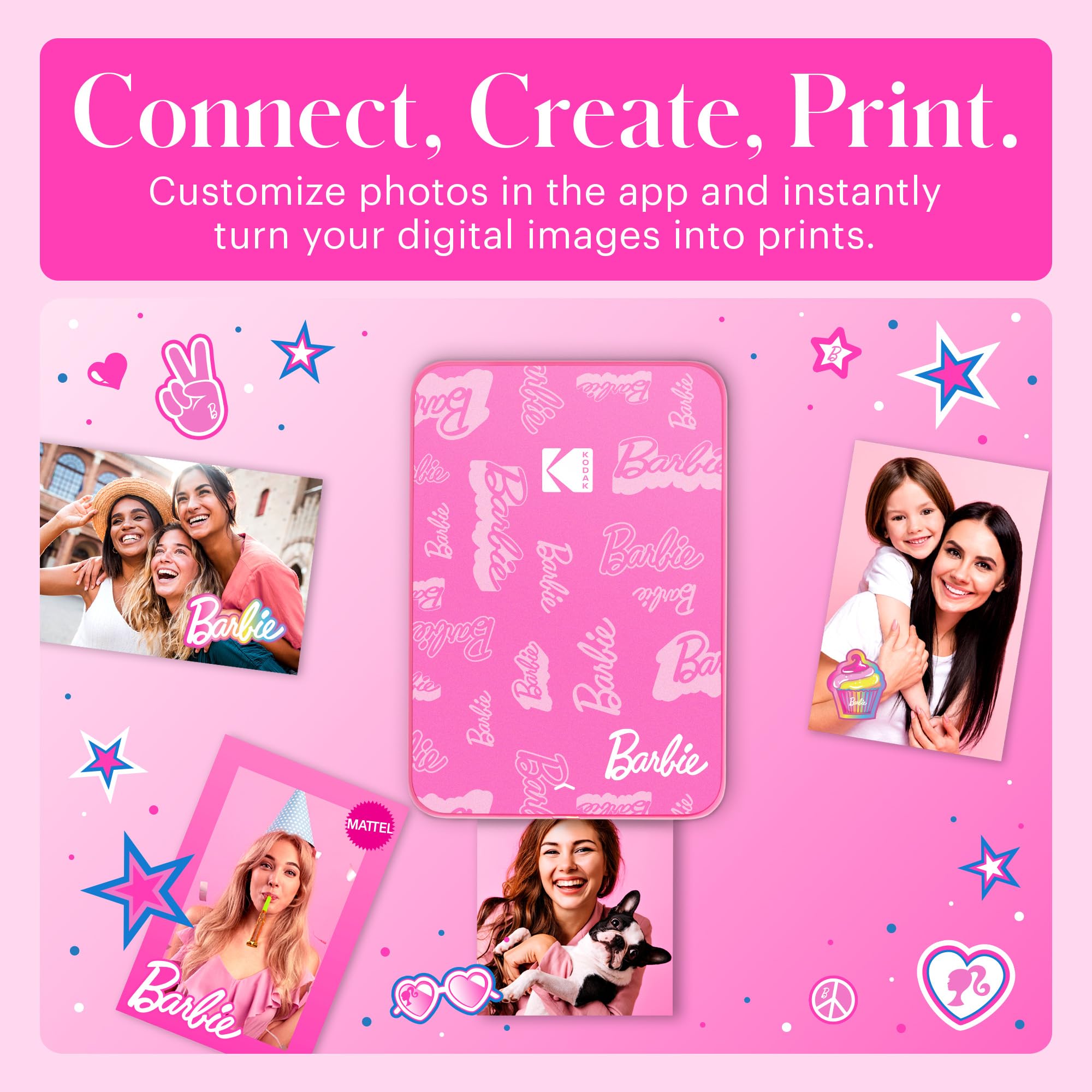 Foto 4 | Impresora Fotográfica Kodak X Barbie Step Slim Wireless + Case - Venta Internacional.