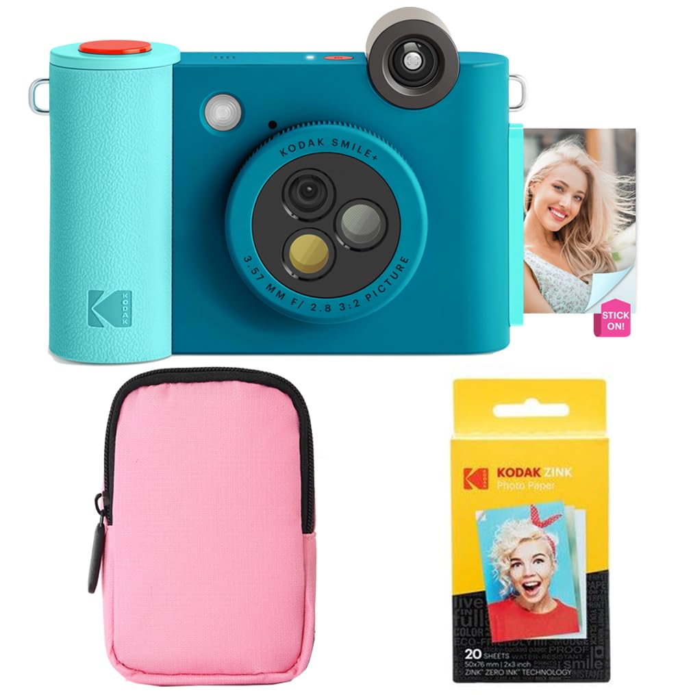 Foto 1 | Paquete Básico De Cámara E Impresora Kodak Smile+ 2 En 1 Azul - Venta Internacional.