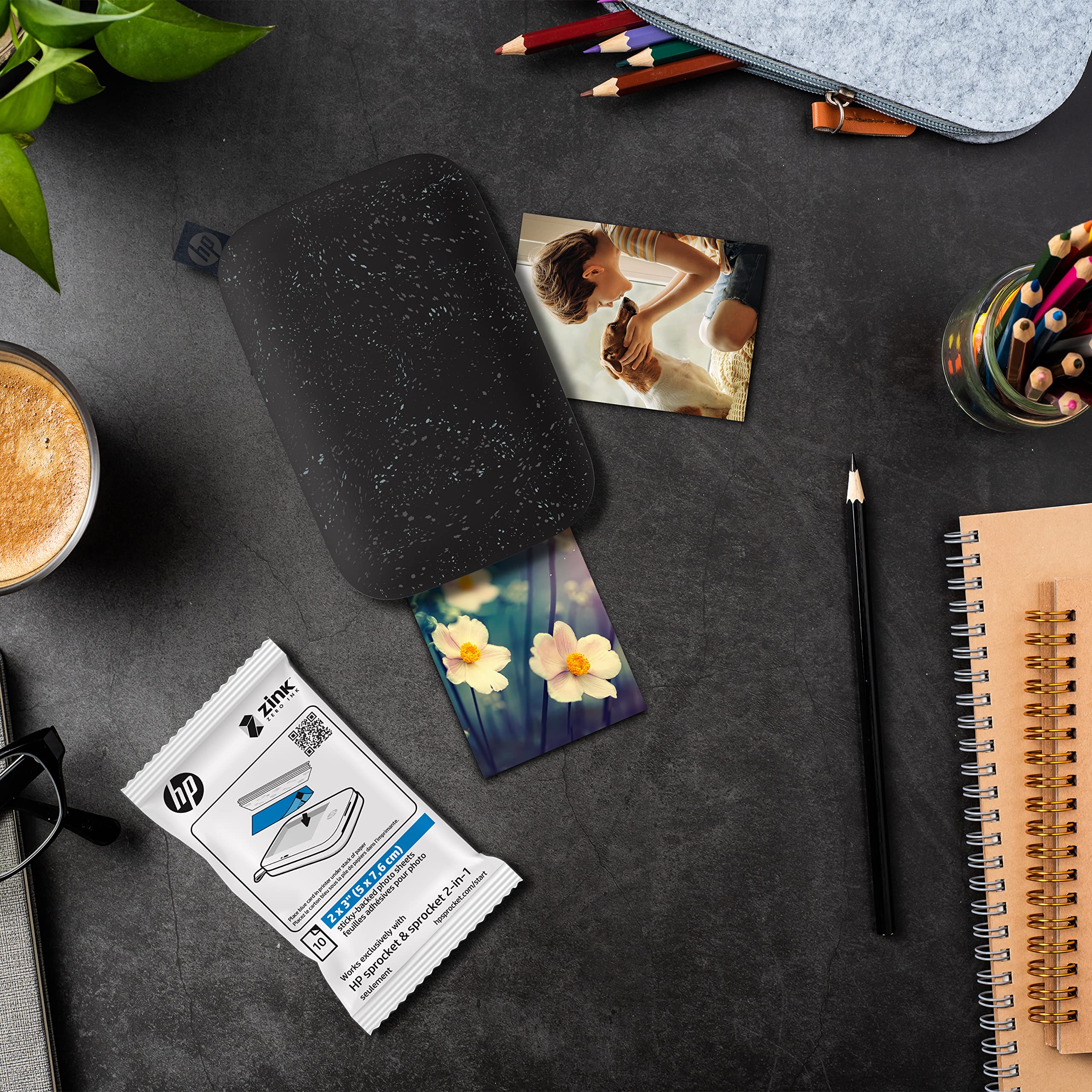 Foto 4 | Papel Fotográfico Hp Sprocket 2x3 Premium Zink Back (20 Hojas) - Venta Internacional.