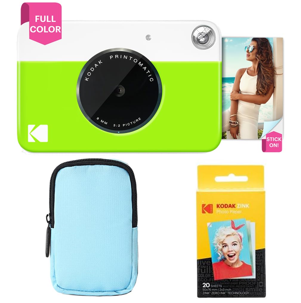 Foto 2 pulgar | Cámara De Impresión Instantánea Kodak Printomatic Starter Bundle Verde - Venta Internacional.