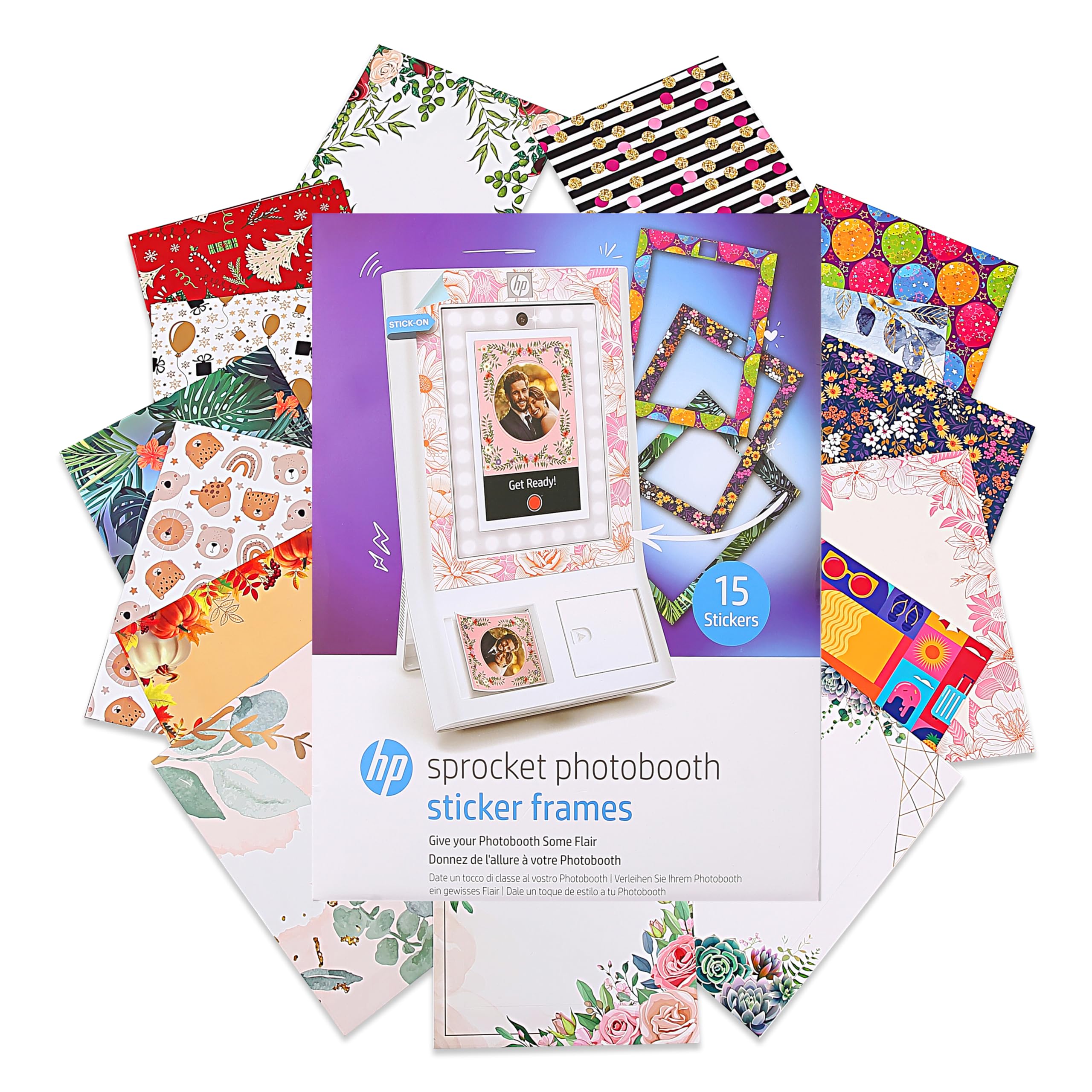 Paquete De 15 Marcos Adhesivos Para Hp Sprocket Photobooth Hp - Venta Internacional.