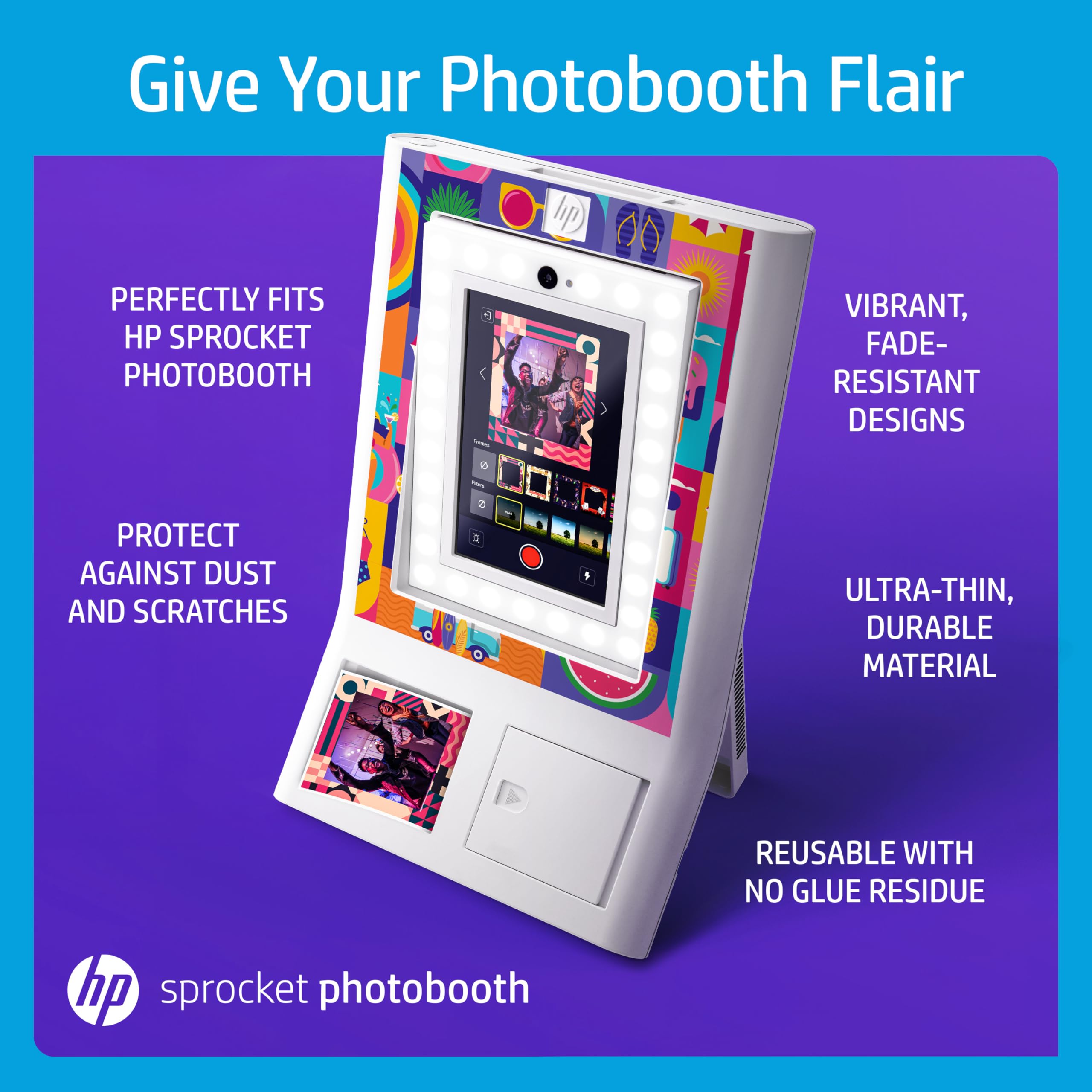 Foto 5 pulgar | Paquete De 15 Marcos Adhesivos Para Hp Sprocket Photobooth Hp - Venta Internacional.