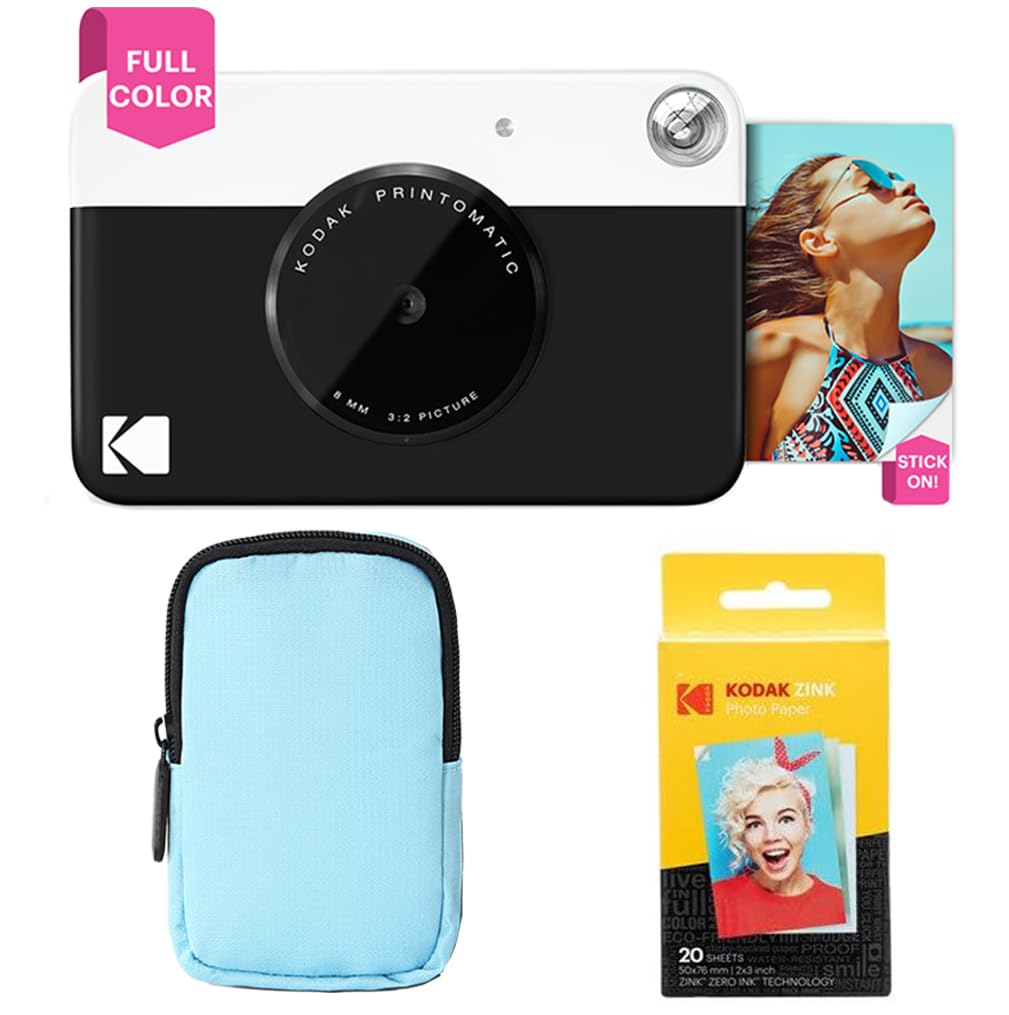 Foto 2 pulgar | Cámara De Impresión Instantánea Kodak Printomatic Starter Bundle Negra - Venta Internacional.