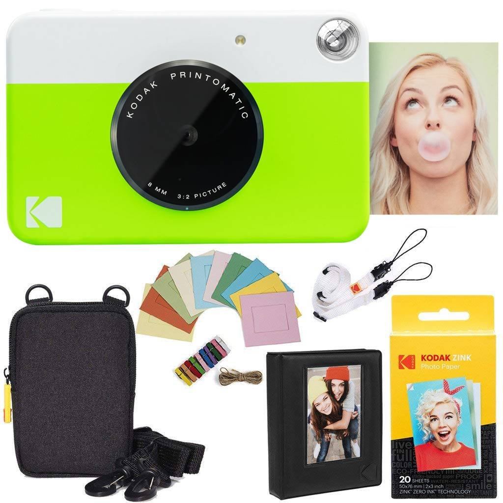 Foto 1 | Cámara Instantánea Kodak Printomatic Green Con Papel Zincado, 20 Hojas - Venta Internacional.