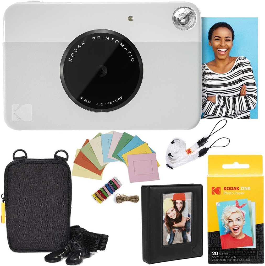 Foto 1 | Cámara Instantánea Kodak Printomatic Gris Con Papel Zincado Y Acc - Venta Internacional.