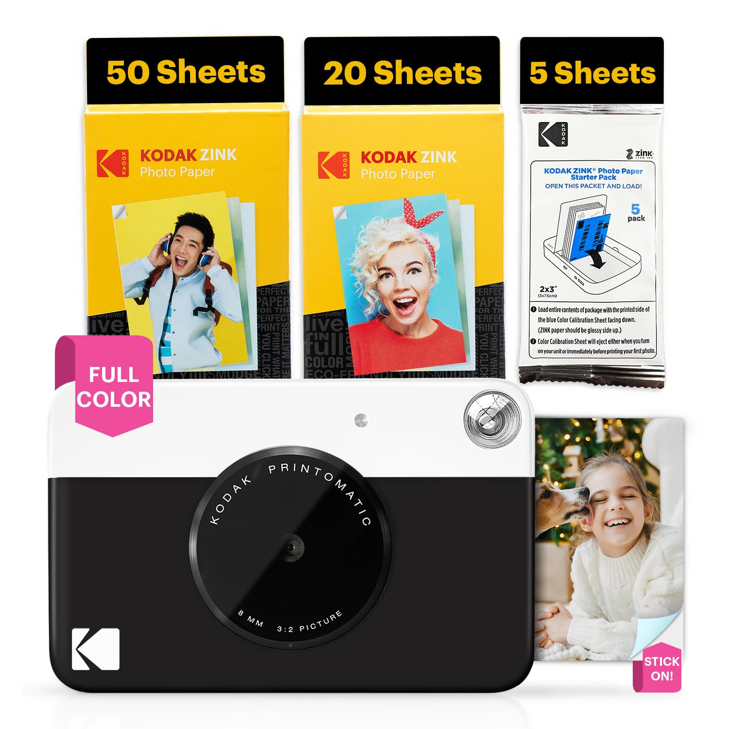 Foto 1 | Cámara Digital Kodak Printomatic De 5 Mp Con Paquete De 75 Hojas - Venta Internacional.