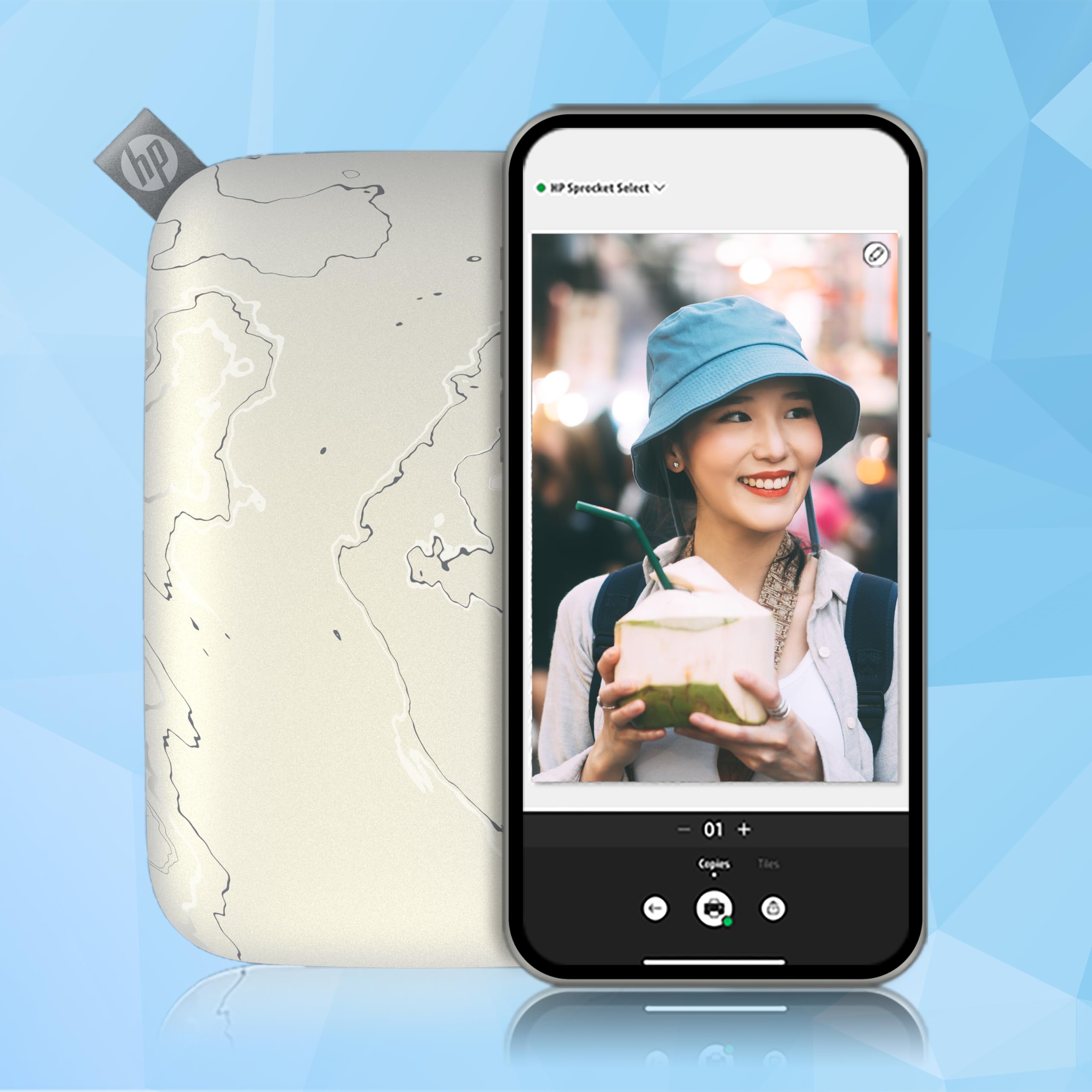 Foto 4 | Impresora Fotográfica Portátil Hp Sprocket Select De 2,3 X 3,4 Cm, Color Blanco - Venta Internacional.