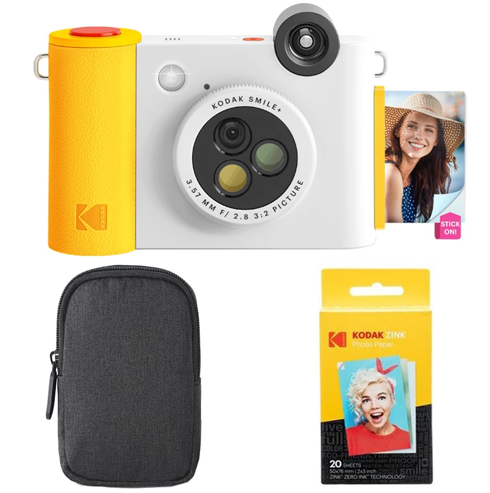 Foto 2 pulgar | Cámara E Impresora Kodak Smile+ 2 En 1 Con Estuche Y Papel, Color Blanco - Venta Internacional.
