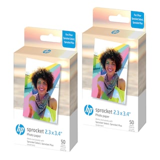 Foto 1 | Papel Fotográfico Hp Sprocket, 2,3 X 3,4 Pulgadas, Con Parte Trasera Adhesiva De Zinc, 100 Hojas - Venta Internacional.