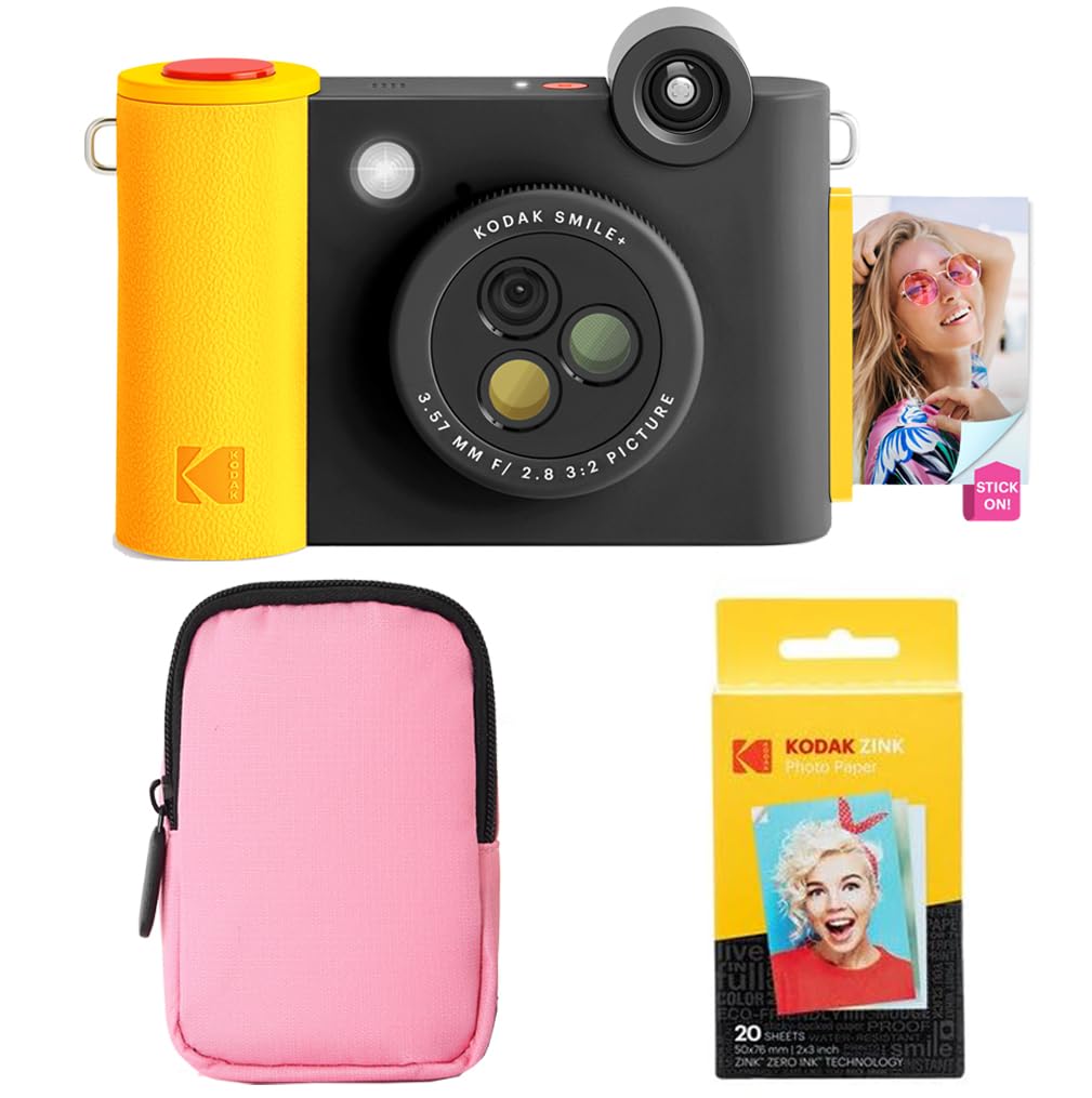 Foto 1 | Cámara E Impresora Kodak Smile+ 2 En 1 Con Estuche Y Papel, Color Negro - Venta Internacional.